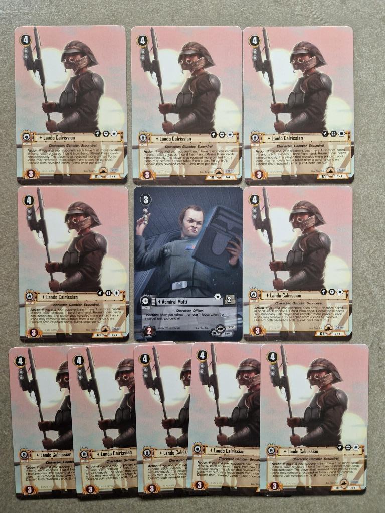 Star Wars Lcg The Card Game Admiral Motti / Lando Calrissian, Ophalen of Verzenden, Zo goed als nieuw, FFG