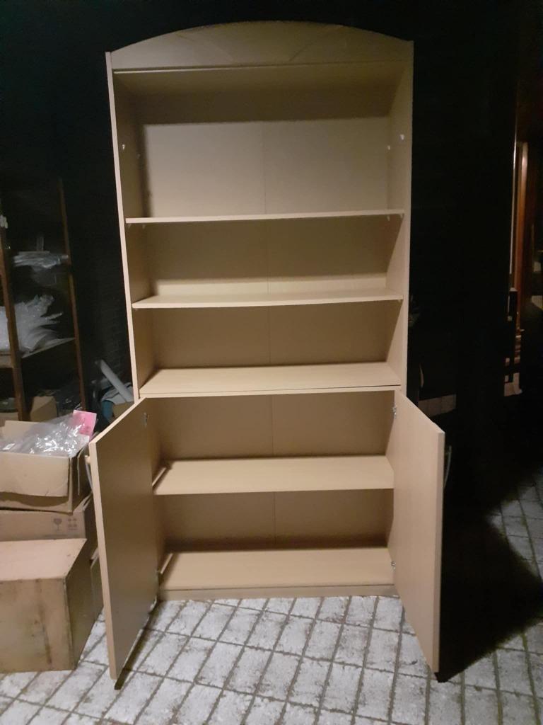 GRAND MEUBLE BIBLIOTHEQUE PRIX DIMINUE, Enlèvement, Utilisé, Blanc, 100 cm