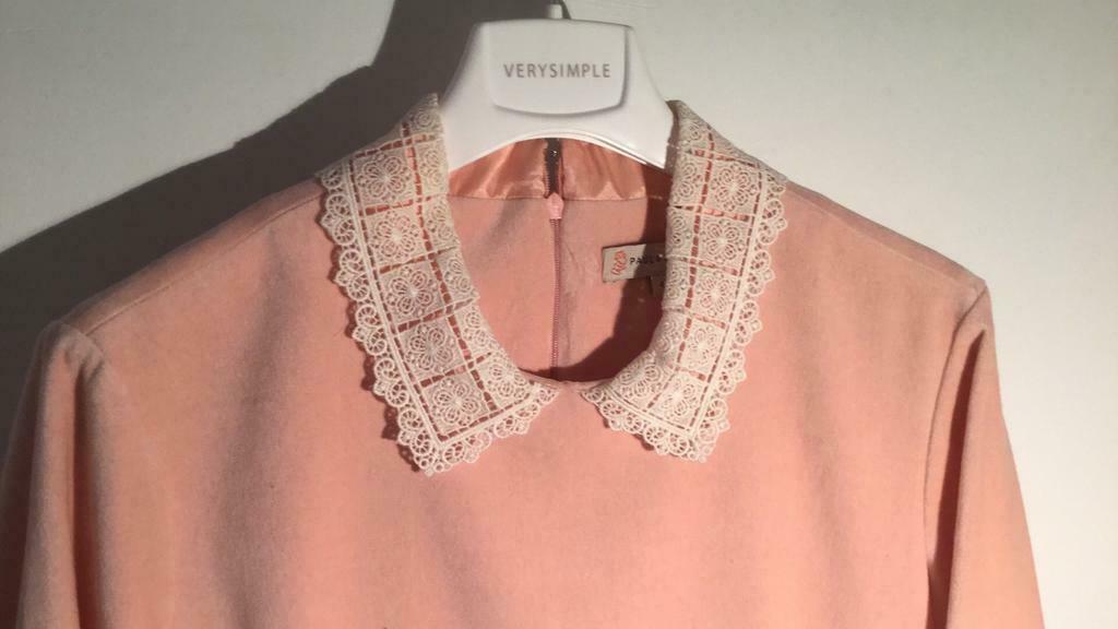 Robe velours Paul&Joe Sister taille 42-Neuf, Rose, Enlèvement, Longueur genou, Taille 42/44 (L)