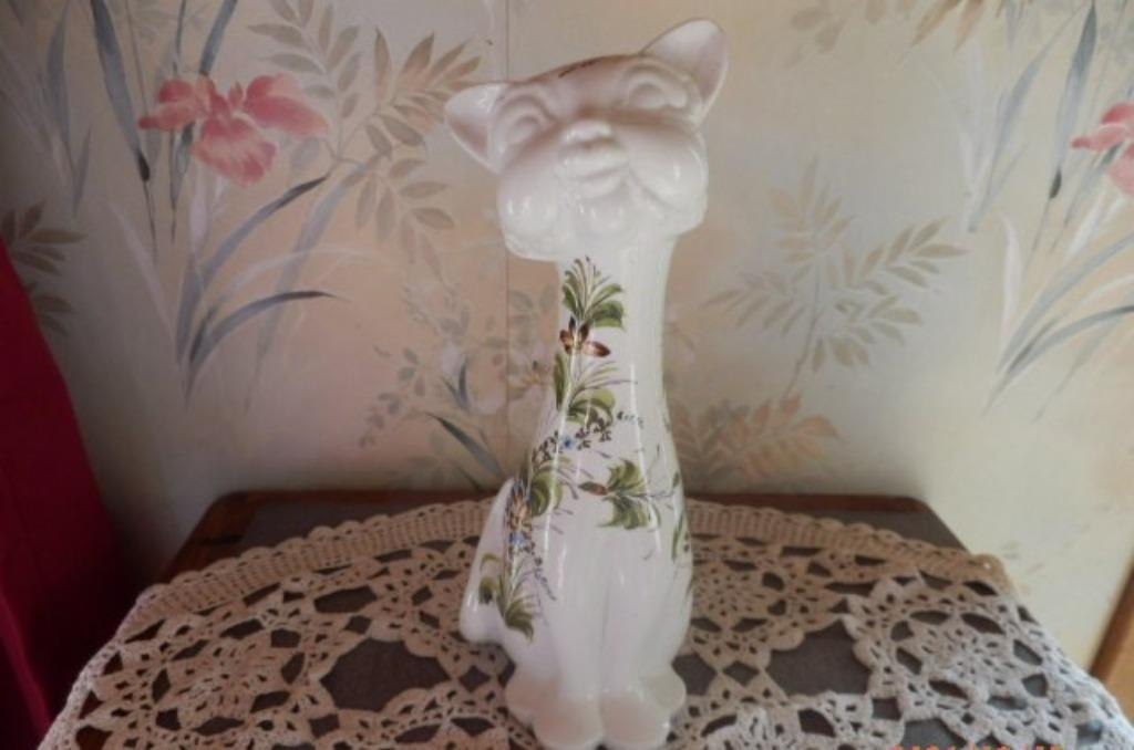 (40) -tirelire forme de chat en faience -, Ophalen of Verzenden, Zo goed als nieuw