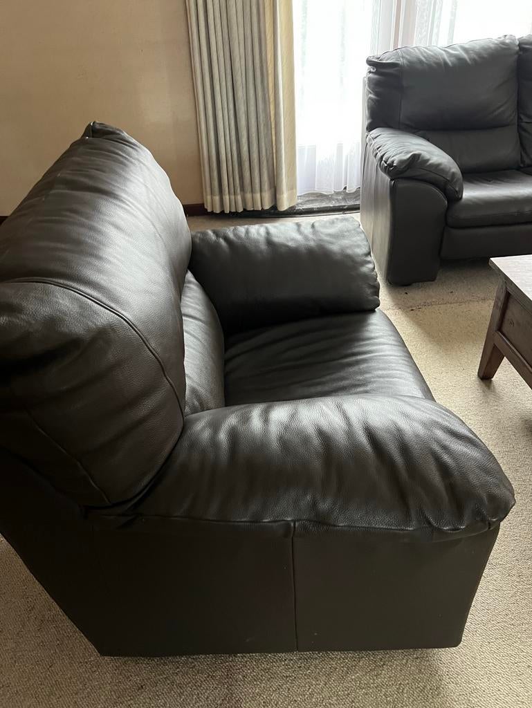 Prachtige Lederen salon, Huis en Inrichting, Fauteuils, Ophalen, Zo goed als nieuw