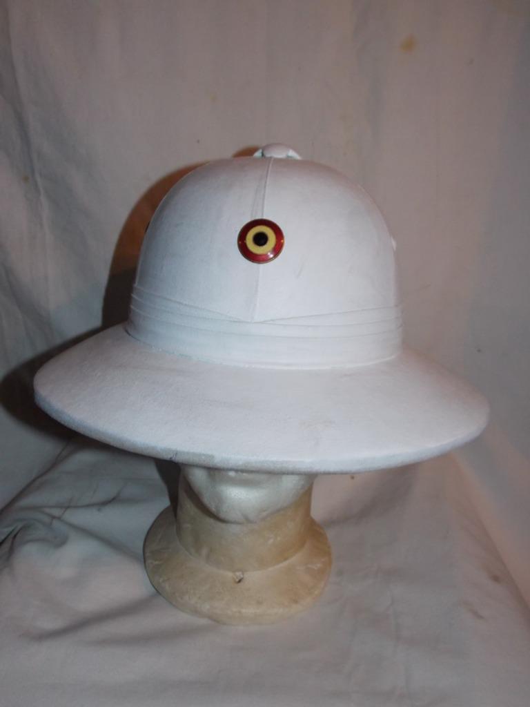 Casque tropical du Congo belge, Collections, Objets militaires | Général, Enlèvement ou Envoi, Armée de terre, Casque ou Béret