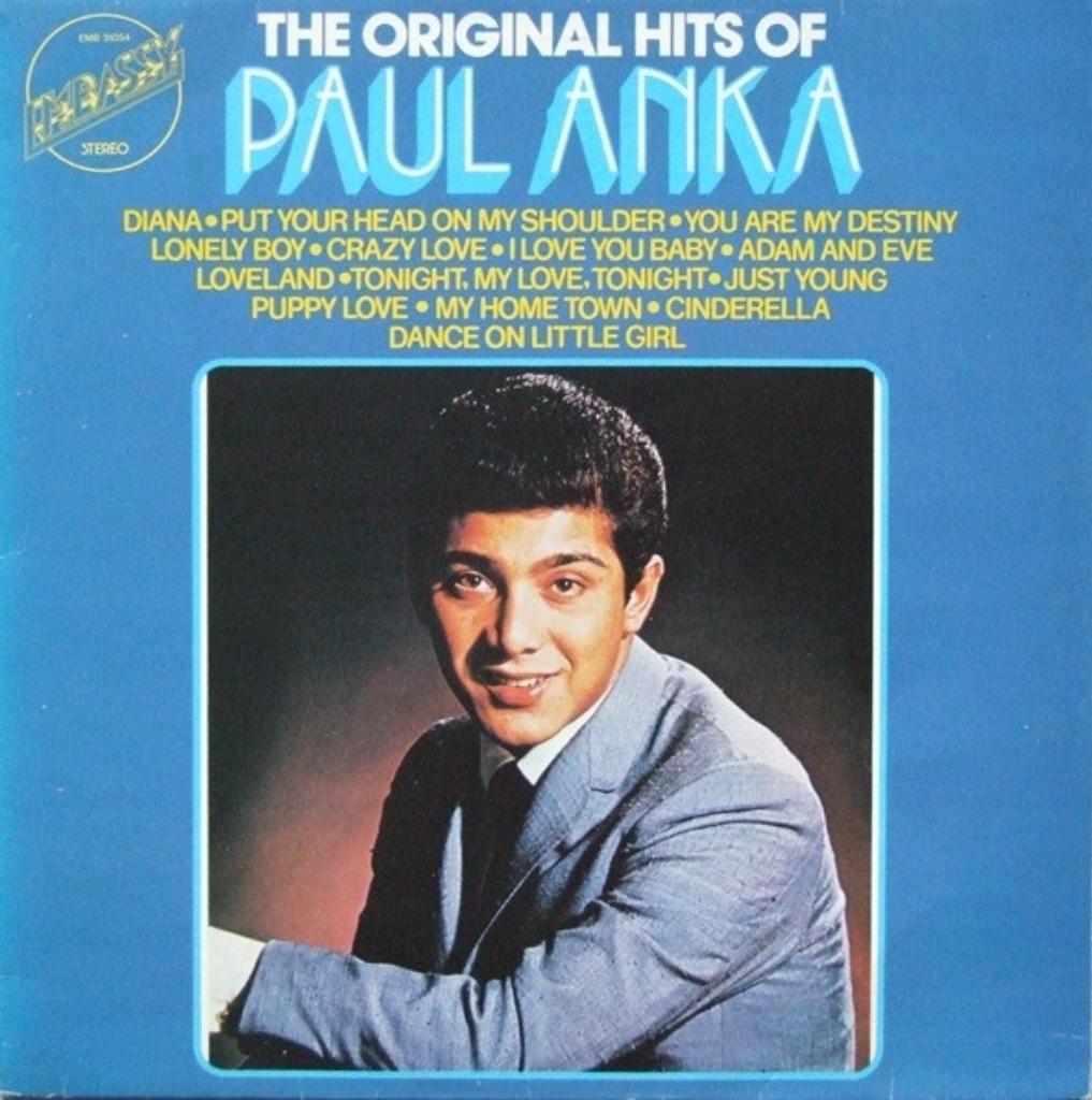 LP- The Original Hits of Paul Anka, Ophalen of Verzenden