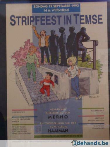 Kiekeboe gesigneerde en genummerde afficheTemse, Ophalen, Nieuw