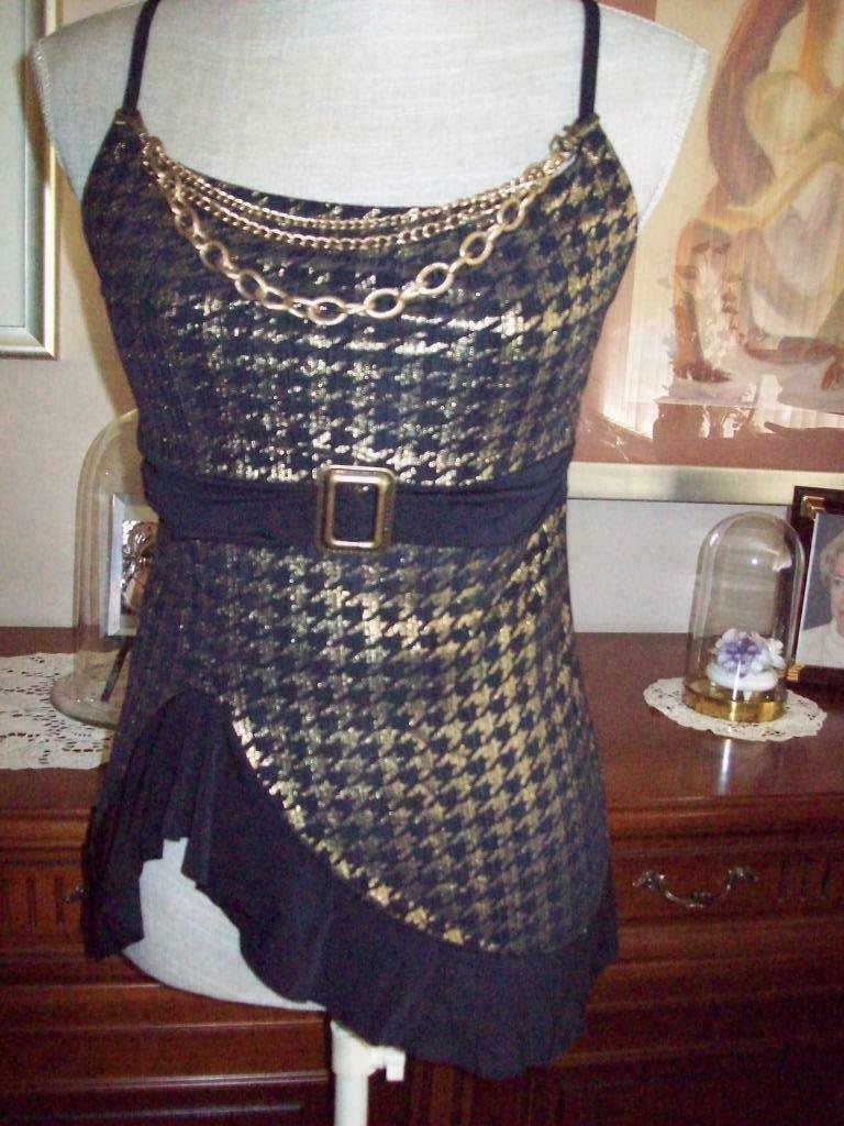 speciaal nieuw zwart/goud topje   38, Kleding | Dames, Maat 38/40 (M), Zwart, Nieuw, Ophalen of Verzenden