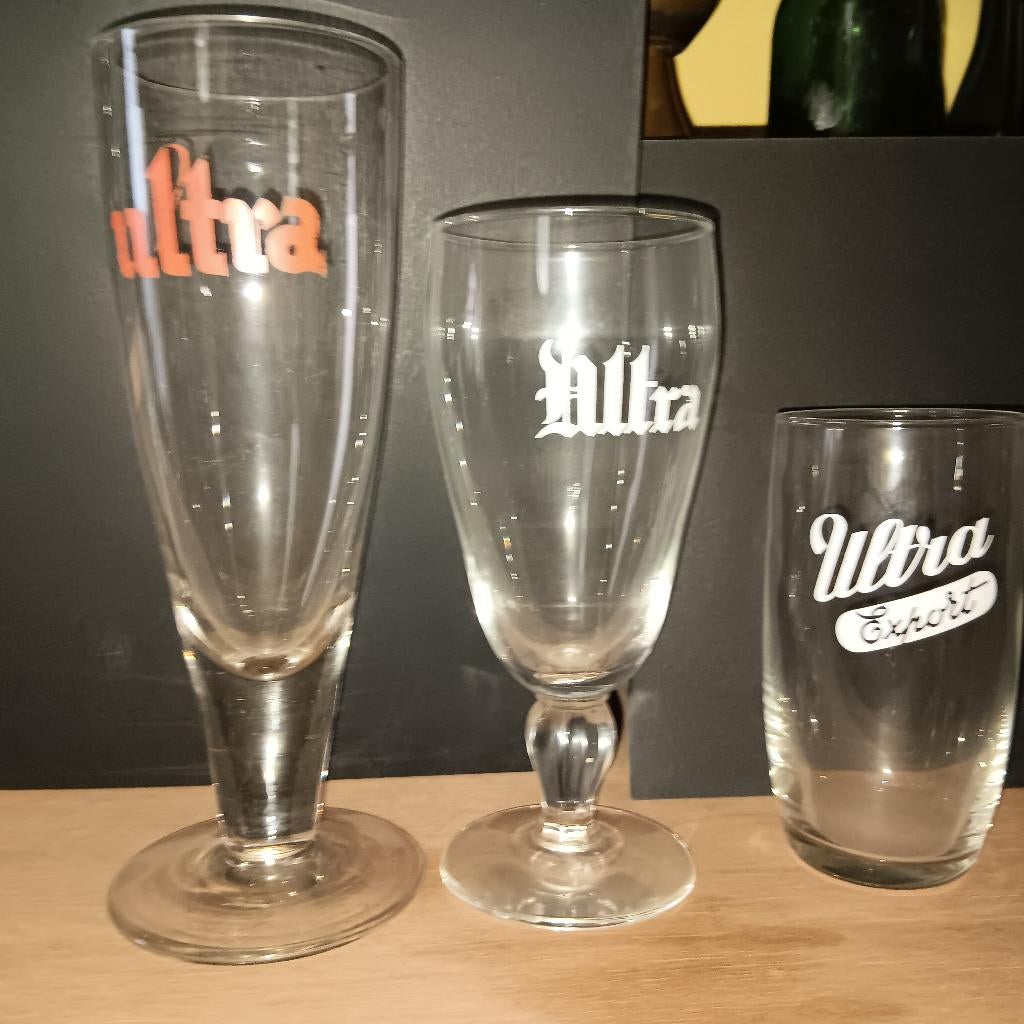 brouwerij ULTRA GENT 3 Glazen, Verzamelen, Ophalen of Verzenden