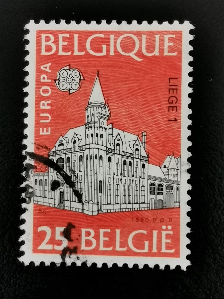 Belgie 1990 - Europa CEPT - postgebouwen, Ophalen of Verzenden, Gestempeld, Europa