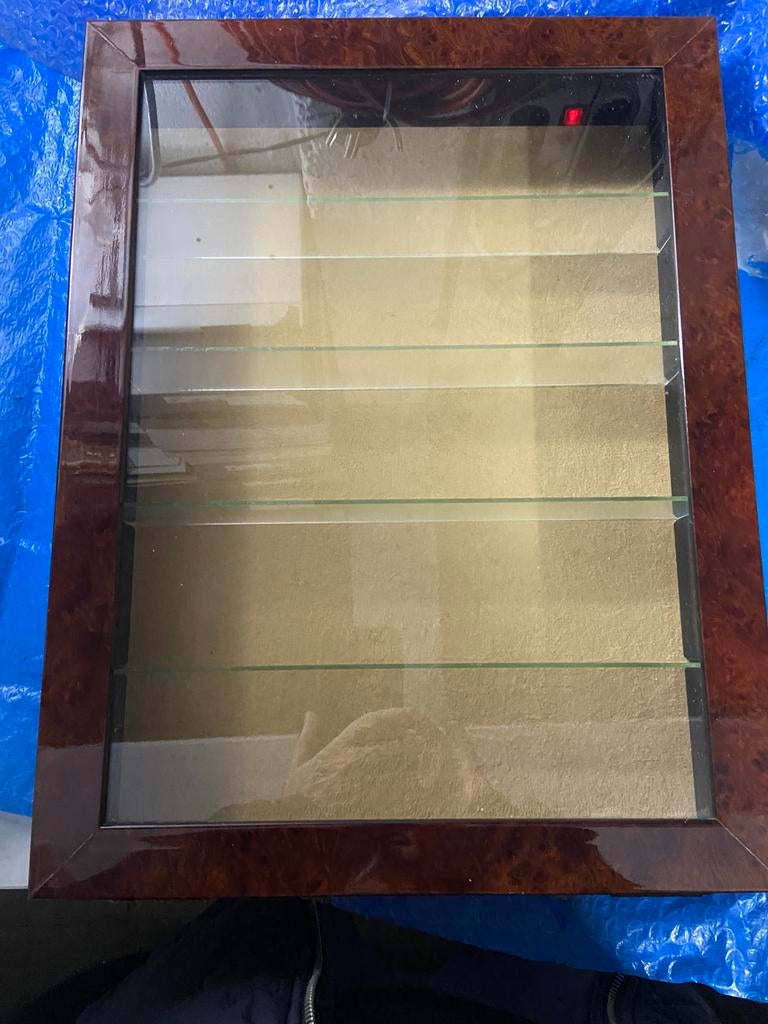 Petite vitrine formica 43x33cm vintage profondeur 10cm, Enlèvement, Comme neuf