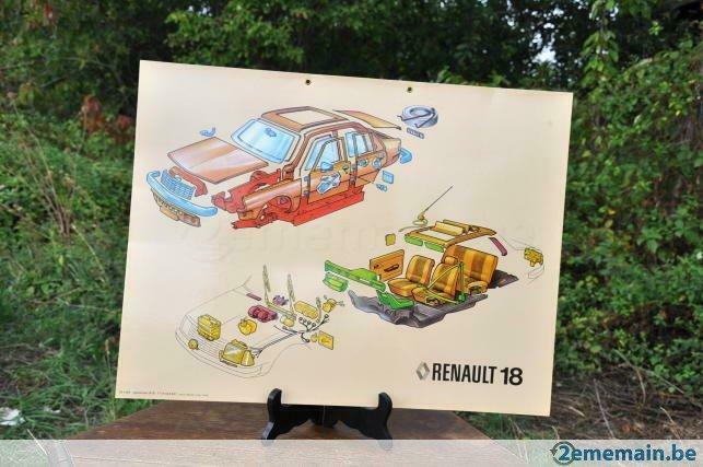 §  panneau didactique renault 18 carroserie habitacle, Enlèvement ou Envoi, Neuf