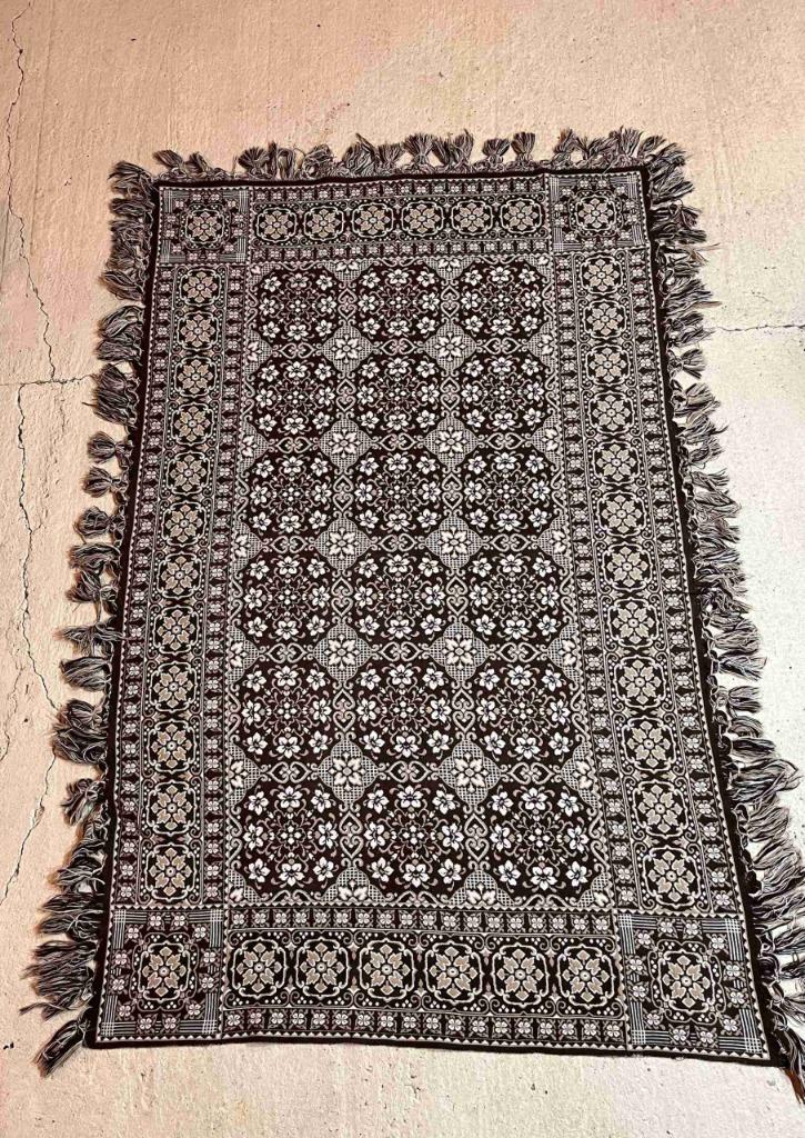 Grand Foulard / sprei bruintinten reversibel 245/148, Maison & Meubles, Enlèvement ou Envoi, Utilisé