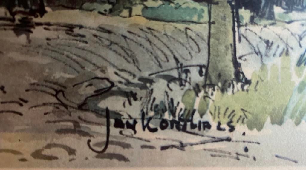 Kleurenlitho Jan Korthals, Antiek en Kunst, Ophalen of Verzenden