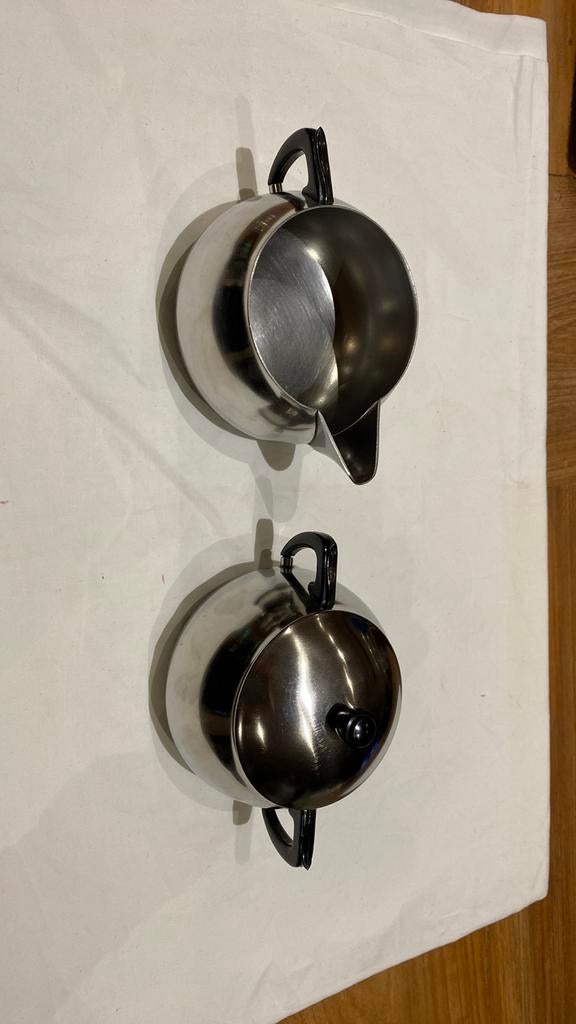 Demeyere melk en suiker. Inox 18/10. Door oma even gebruik, Enlèvement, Comme neuf