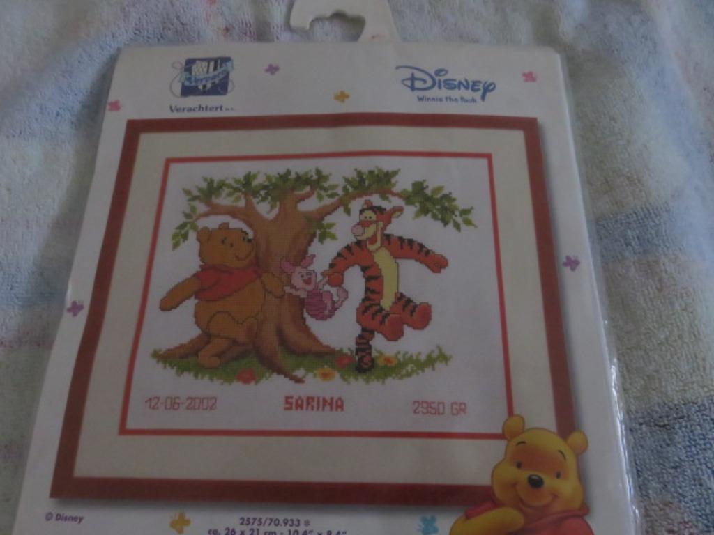 Naaipakket - kruisjessteek - Pooh + Tijgetje - nieuw, Ophalen of Verzenden, Nieuw, Overige typen