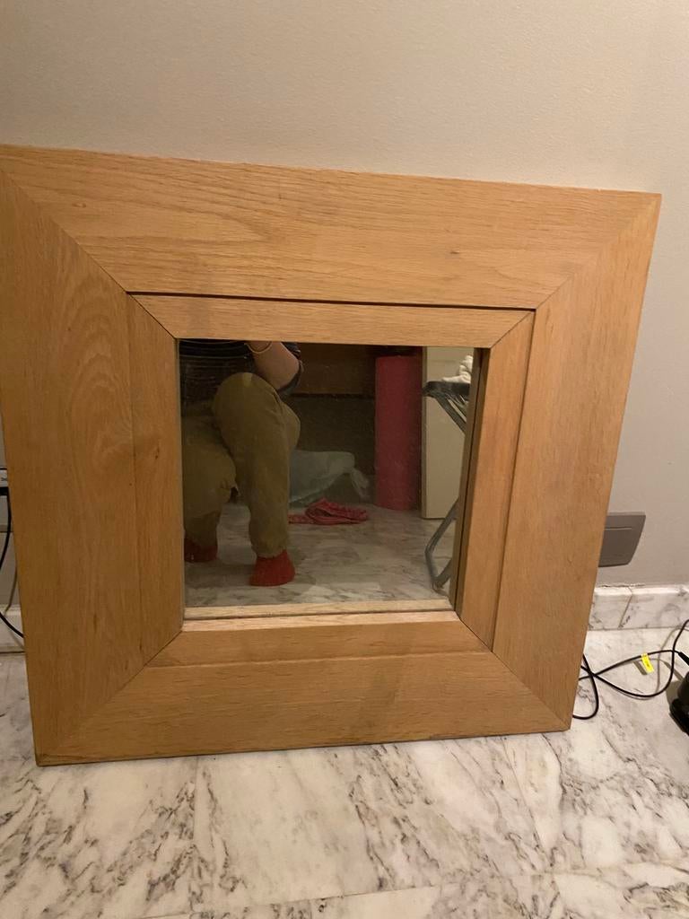 MIROIR en chene marque Flamant dimension 1m/1m, Maison & Meubles, Accessoires pour la Maison | Miroirs, Enlèvement, Comme neuf