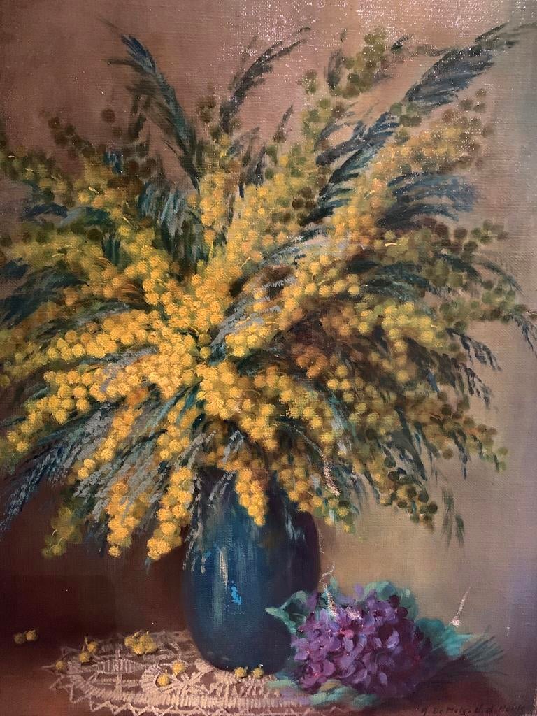 Tableau mimosa, Antiek en Kunst, Ophalen of Verzenden