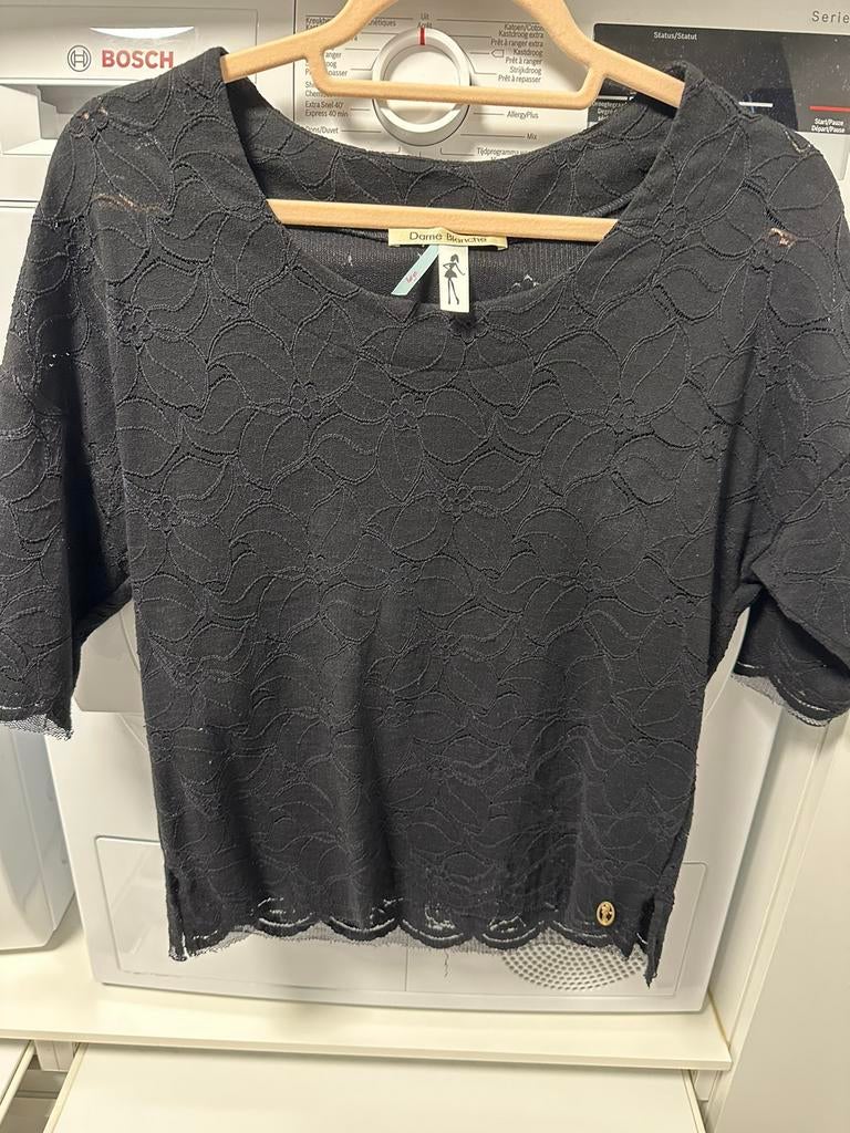 Zwarte blouse Dame Blanche, Vêtements | Femmes, Taille 42/44 (L), Enlèvement ou Envoi, Dame Blanche, Comme neuf