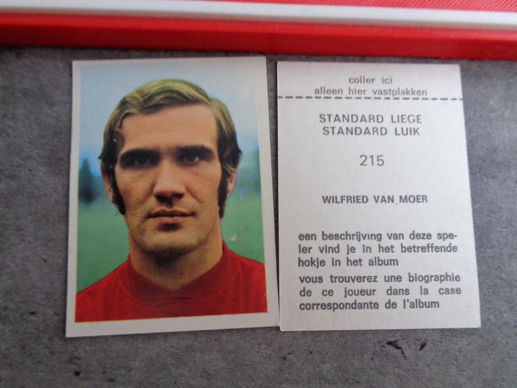 image de foot.  VAN MOER année 1973/74 éd. Vanderhout, Envoi