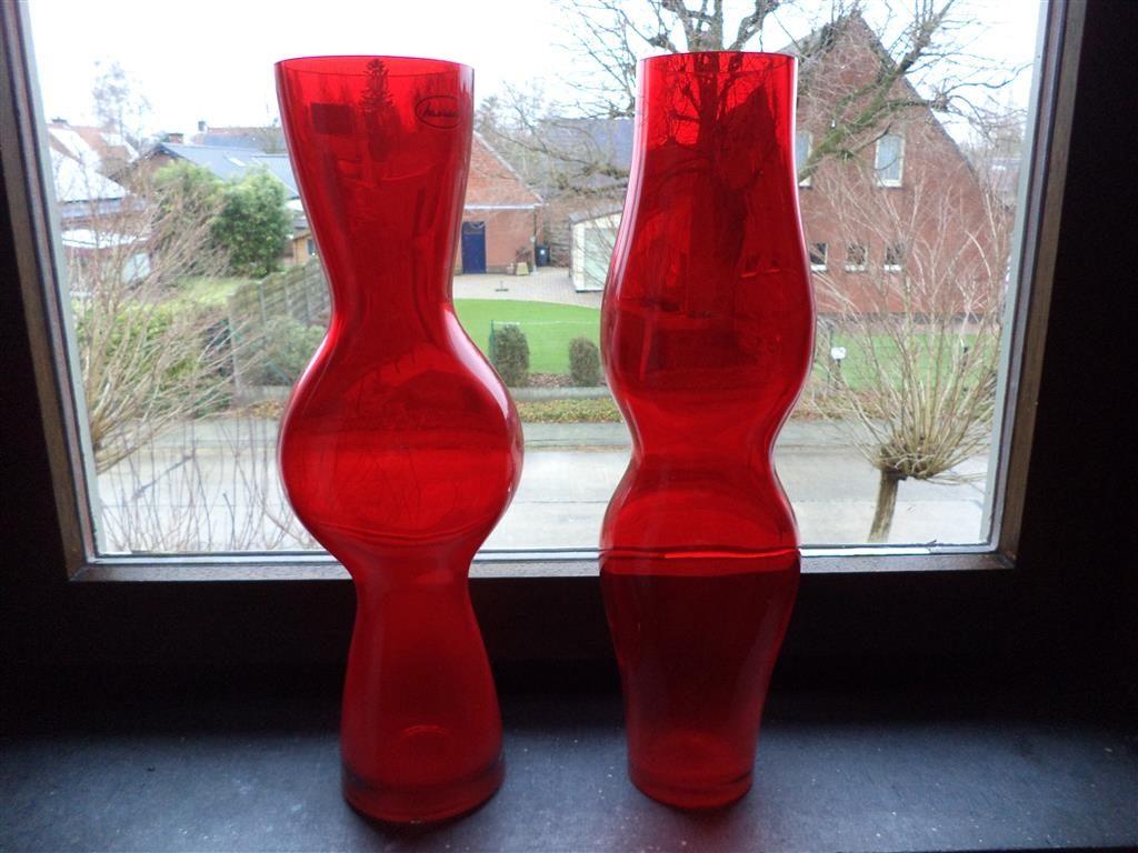 als nieuw , vazen ,Villeroy - Boch, Huis en Inrichting, Woonaccessoires | Vazen, Ophalen of Verzenden, Minder dan 50 cm, Rood
