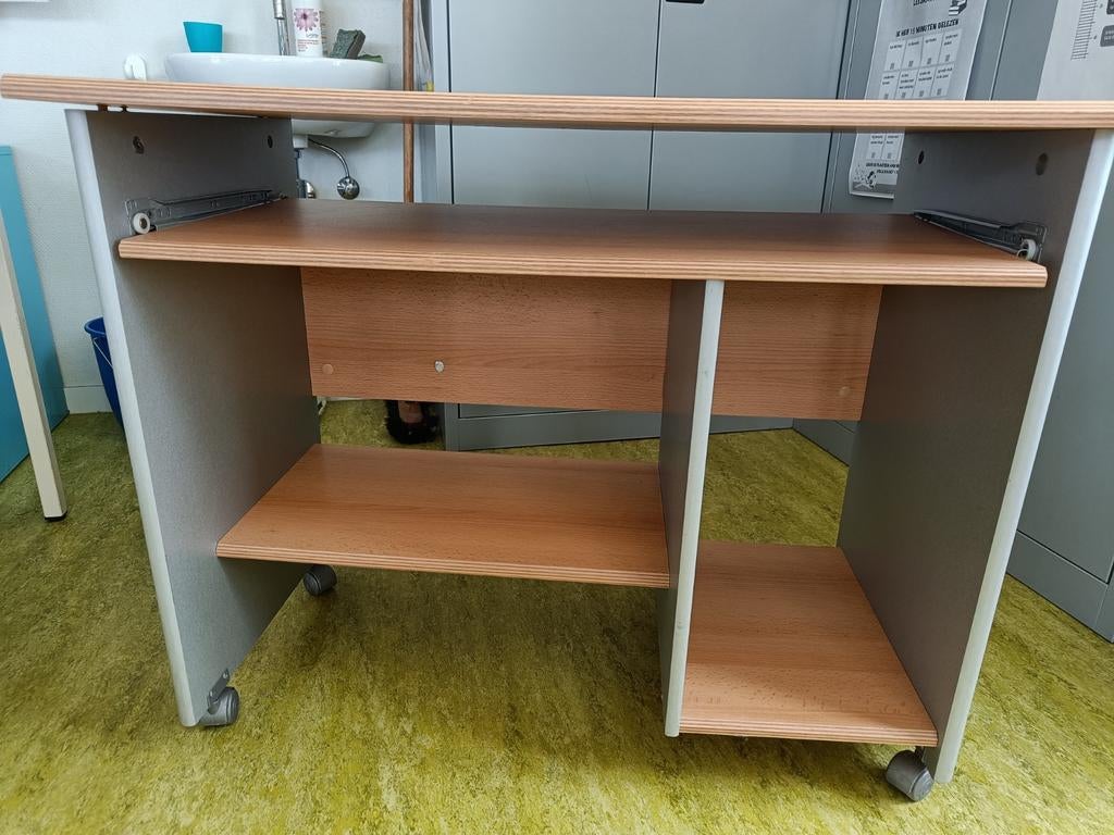 Table d'ordinateur, 70 à 120 cm, Pin, 70 à 120 cm, Enlèvement