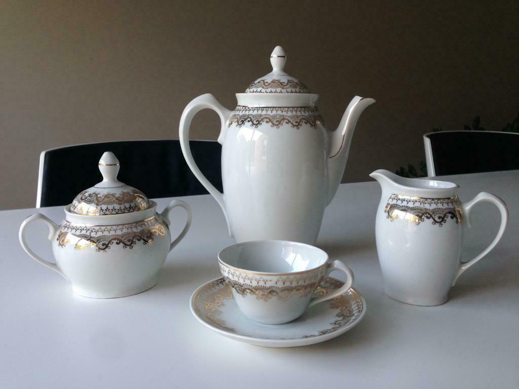 Service à café / thé en porcelaine de la marque Santa Clara, Neuf, Service complet, Autres styles, Porcelaine