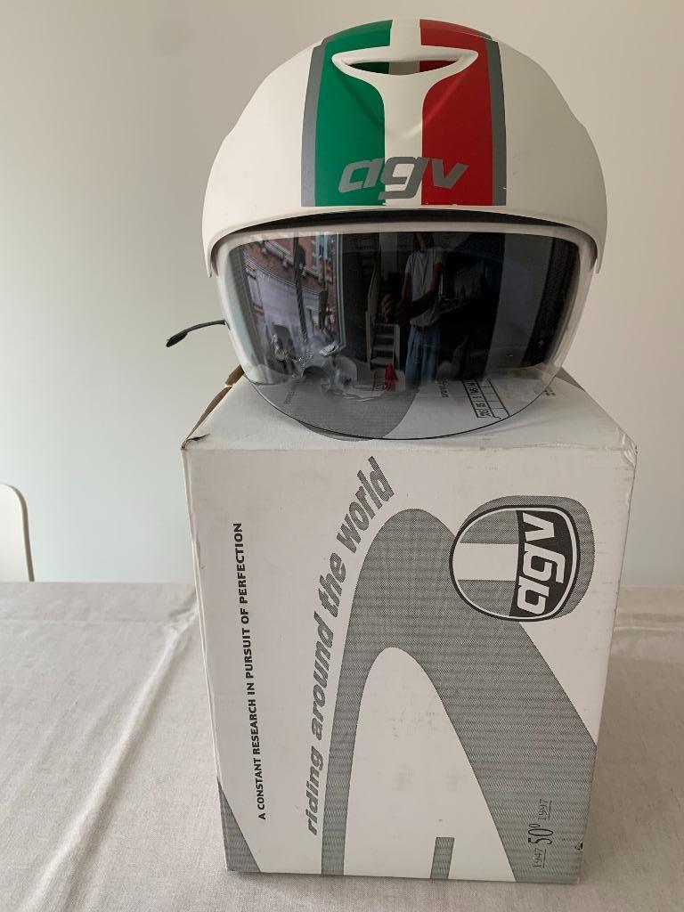 Italiaanse Helm Merk AGV Maat Large, Fietsen en Brommers, Ophalen, Zo goed als nieuw, Large, AGV