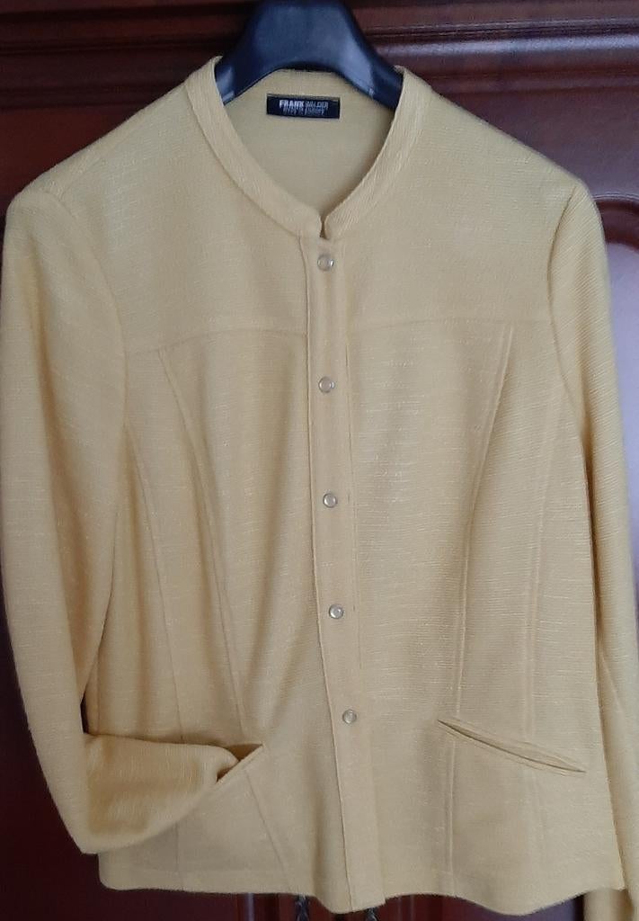 Veste Frank Walder - jaune - neuve - taille 44, Vêtements | Femmes, Enlèvement ou Envoi, Neuf, Taille 42/44 (L), Jaune