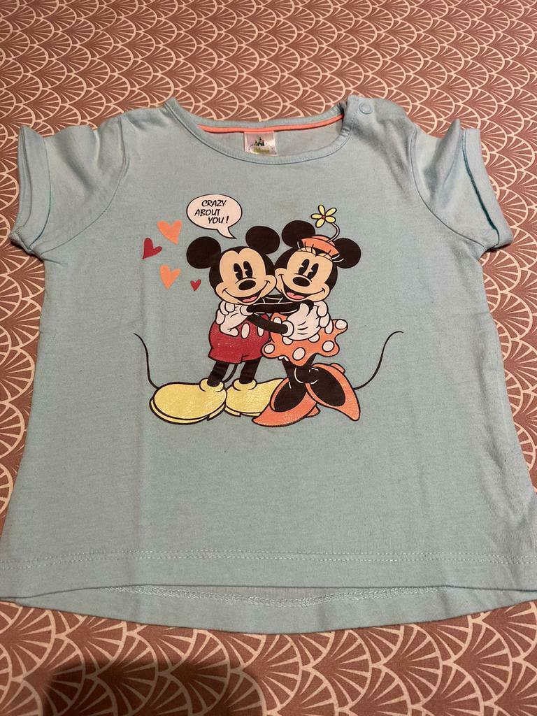 T-shirt Mickey en Minnie maat 80, Gebruikt, C&A, Meisje, Ophalen of Verzenden