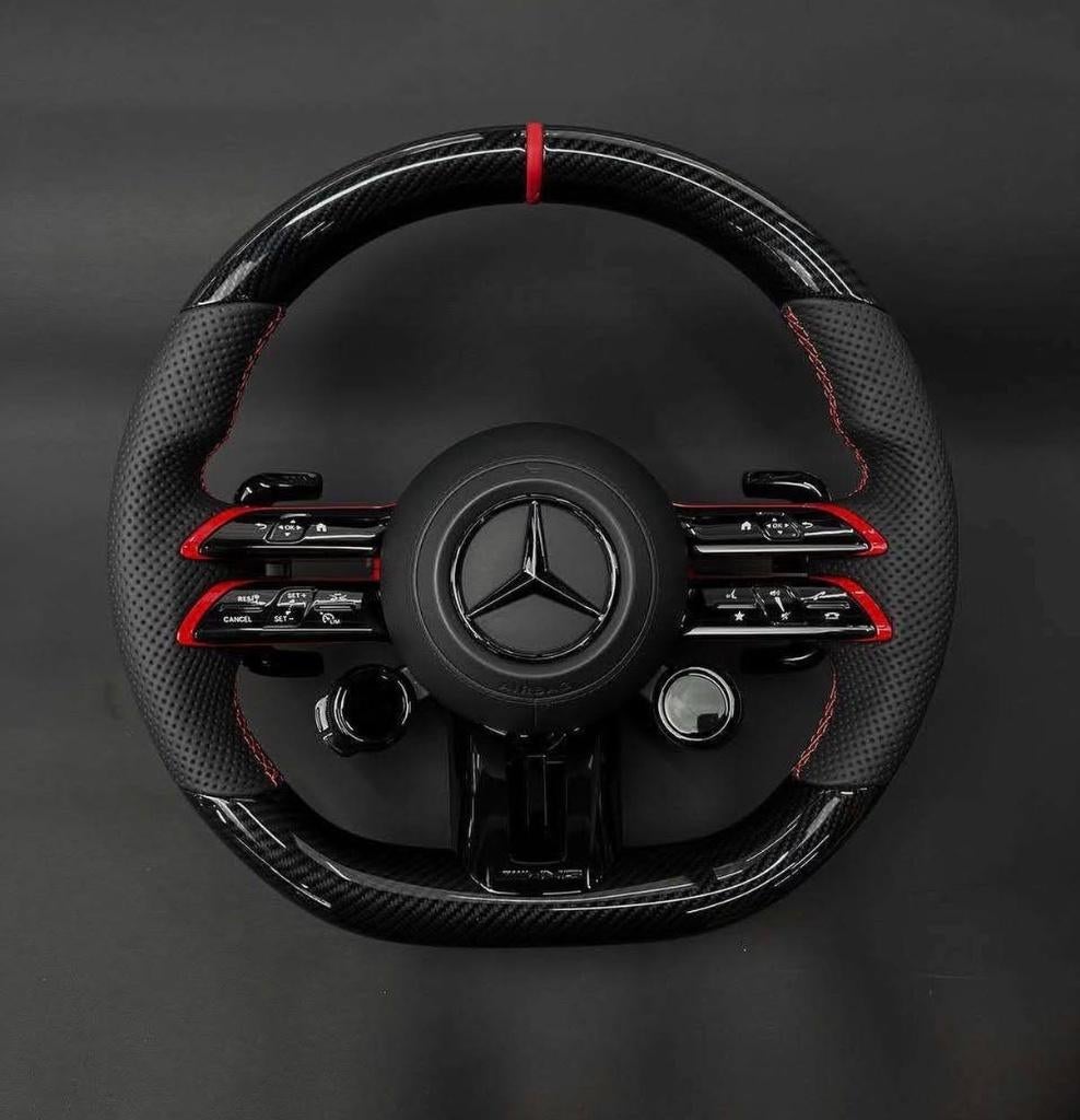 Amélioration du volant sportif de carbone Mercedes AMG, Autos : Pièces & Accessoires, Commande, Mercedes-Benz, Neuf, Enlèvement ou Envoi