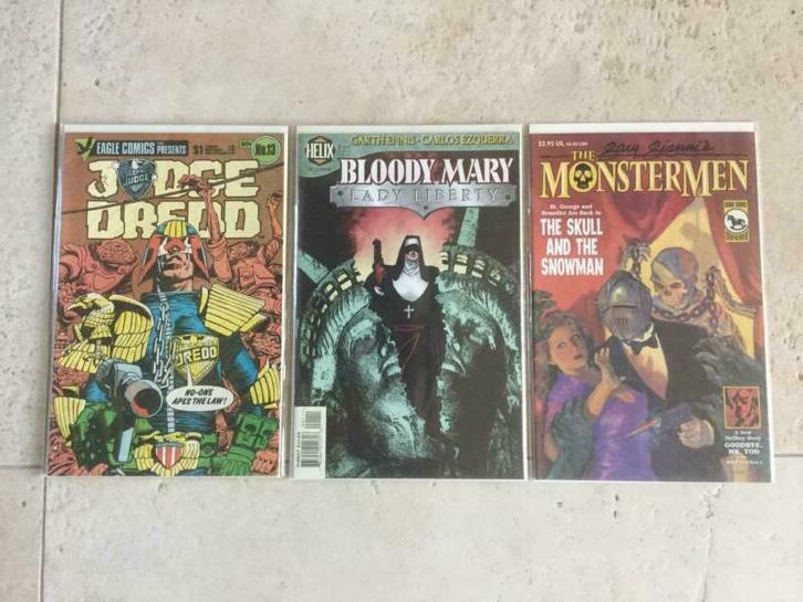 Judge Dredd / Bloody Mary / Monstermen comics, Enlèvement, Comme neuf, Amérique