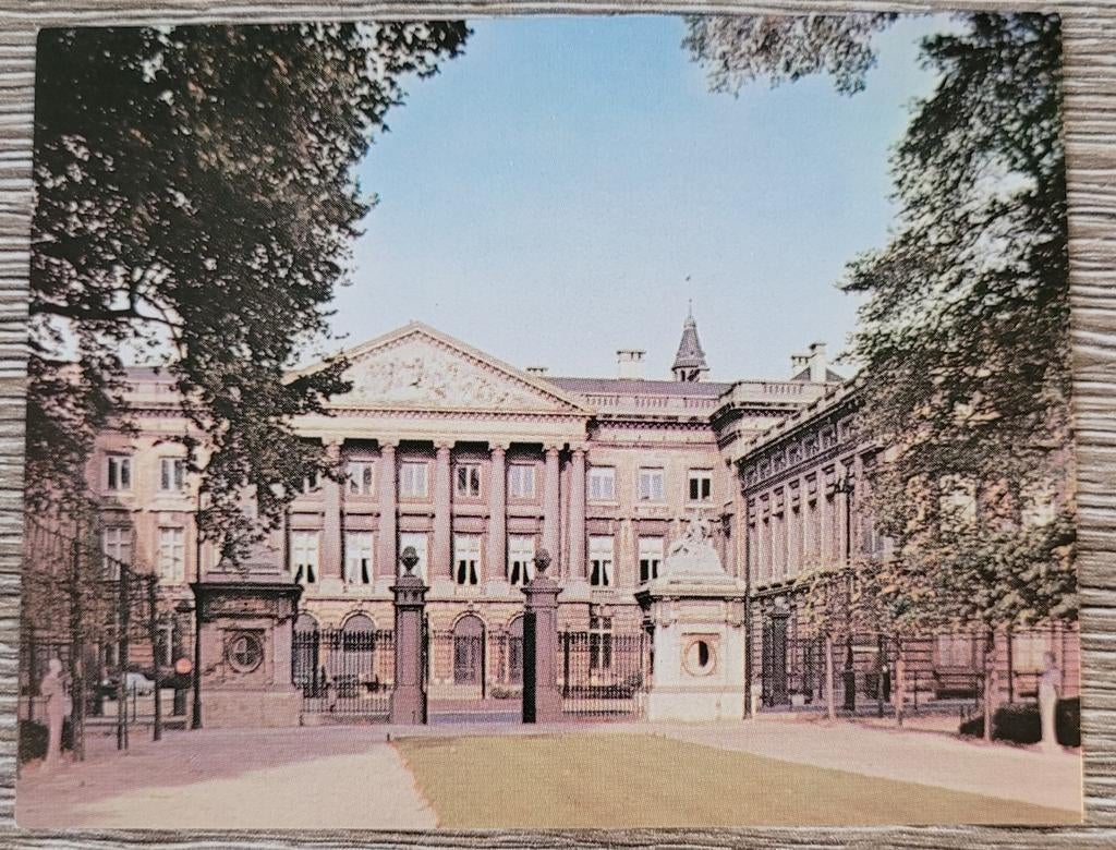 Oude fotoprent: parlement, Brussel, Ophalen of Verzenden, Gebruikt, Gebouw, Prent