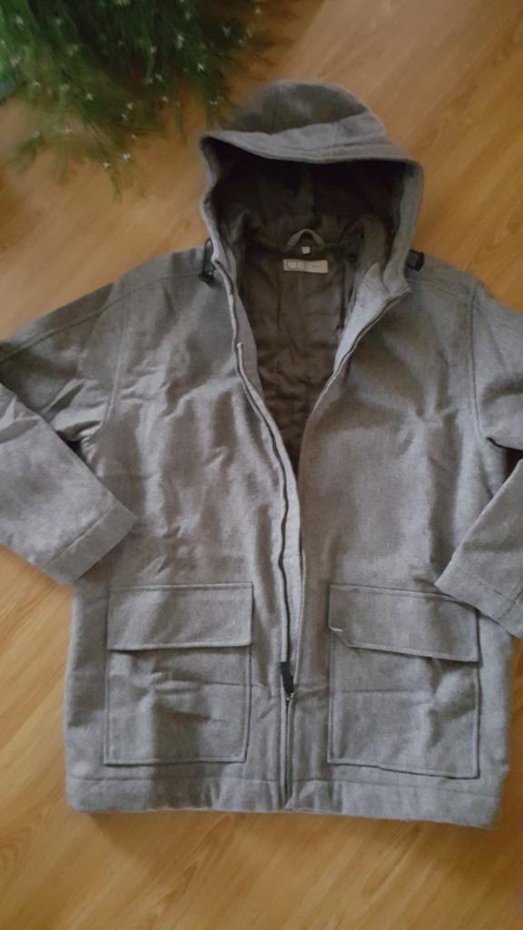 Mooie Grijze wollen winterjas We Fashion maat (Small/Medium), Kleding | Heren, Maat 48/50 (M), Ophalen of Verzenden, Zo goed als nieuw