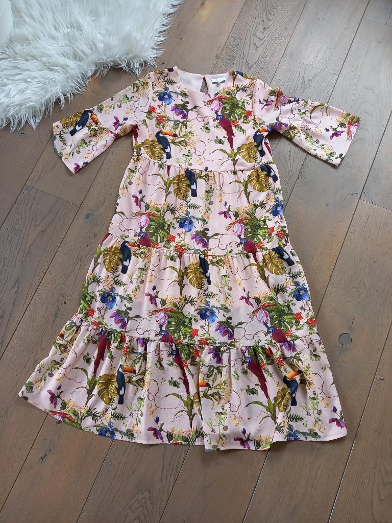 Maat 134 : kleedje communie lentefeest feest nieuwstaat, Enfants & Bébés, Vêtements enfant | Taille 134, Comme neuf, Fille, Robe ou Jupe