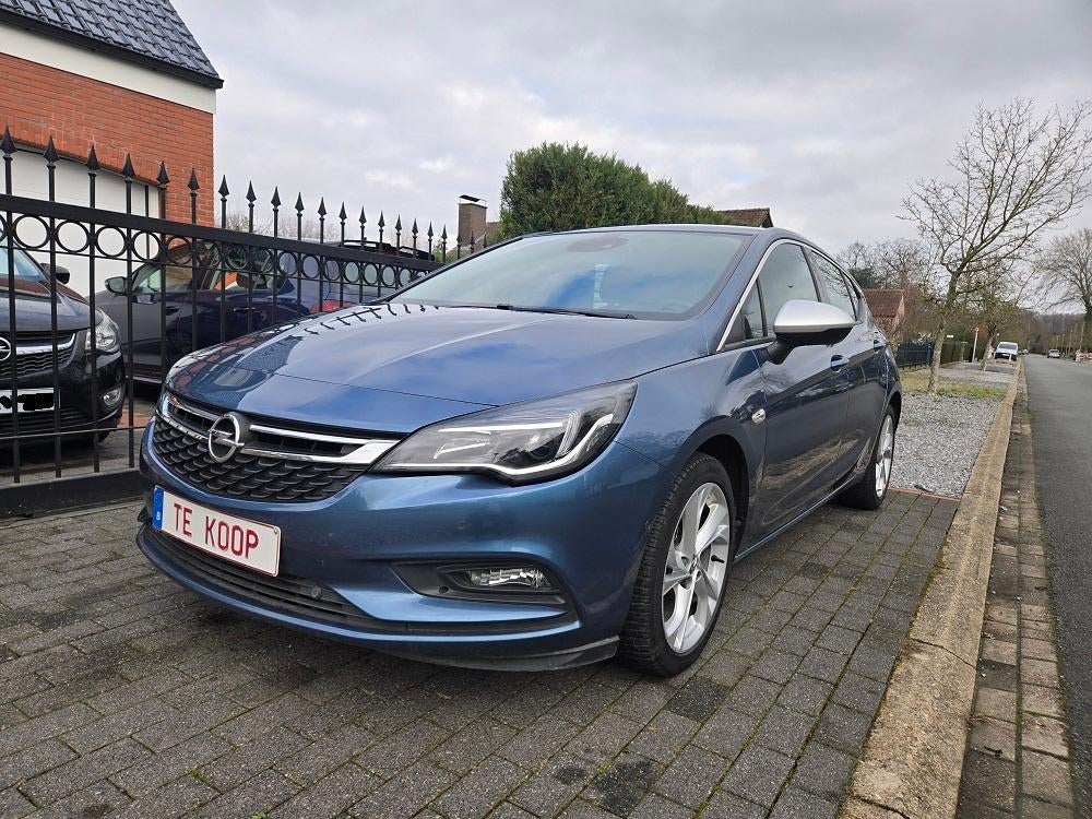 Opel Astra 1.4 Turbo innovation, Voorwielaandrijving, 4 cilinders, Blauw, Leder en Stof