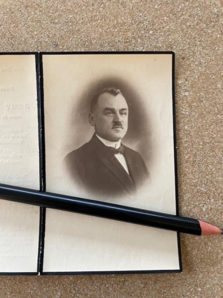 SCHEPEN OPENBARE WERKEN RONSE DHR REMY VAN CAENEGHEM 1875, Verzamelen, Ophalen of Verzenden, Bidprentje