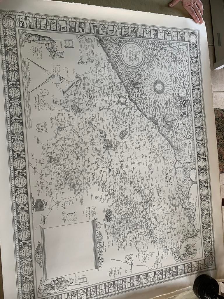 Oude kaart van vlaanderen, Boeken, Ophalen, Zo goed als nieuw