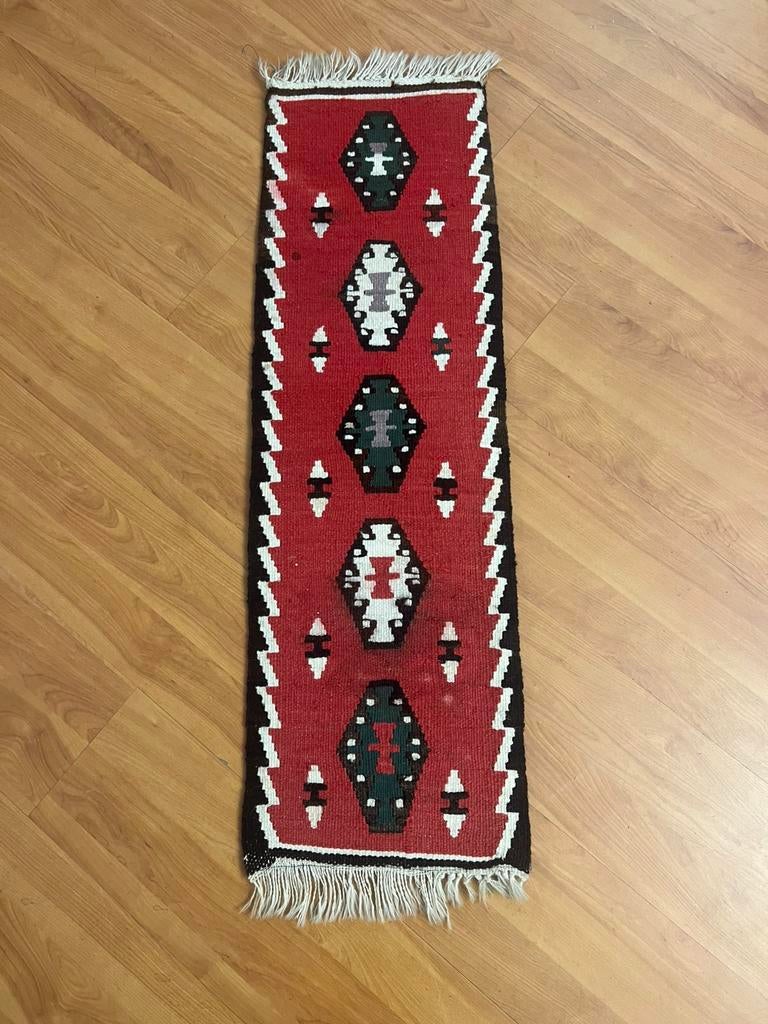 Vintage kelim kleed met foam mat 102/33, Ophalen of Verzenden