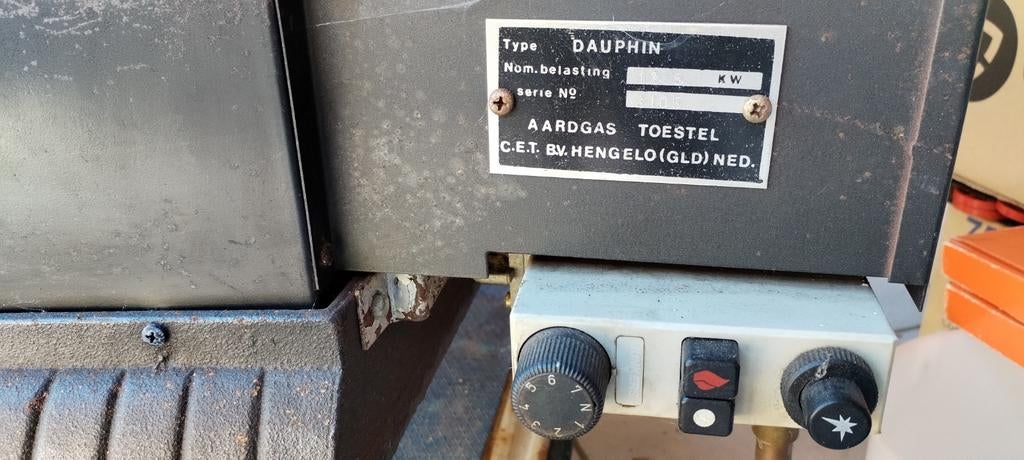 GIETIJZEREN GASKACHEL, Huis en Inrichting, Ophalen, Gebruikt, Gaskachel