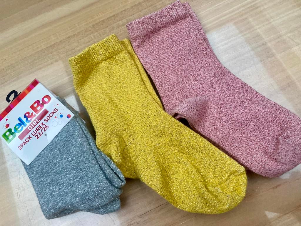 Bas taille 23/26, Enlèvement ou Envoi, Utilisé, Chaussettes, Fille