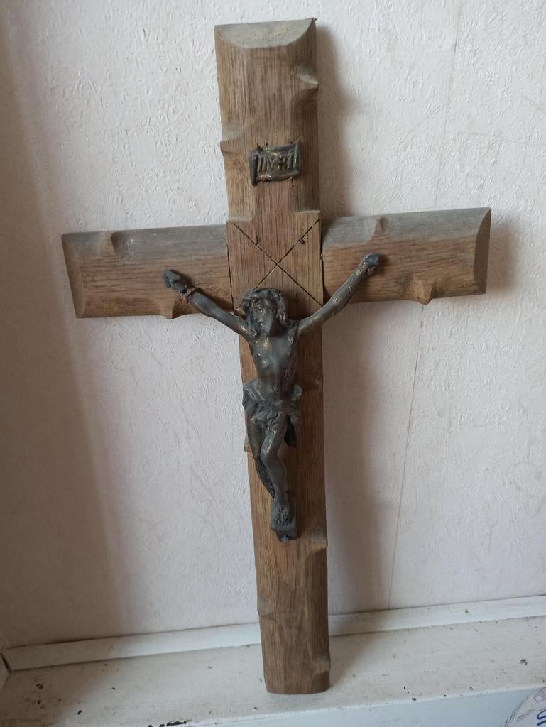 Groot Kruisbeeld, Antiek en Kunst, Antiek | Religieuze voorwerpen, Ophalen
