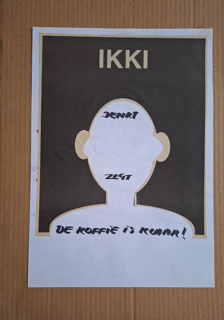 JEF GEYS "IKKE" - Ontwerpschets, Antiek en Kunst, Kunst | Tekeningen en Fotografie, Ophalen