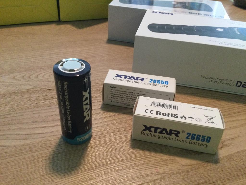 26650 accu 3,6V Li-ion 5200 mAh - Ecocheques, Ophalen of Verzenden