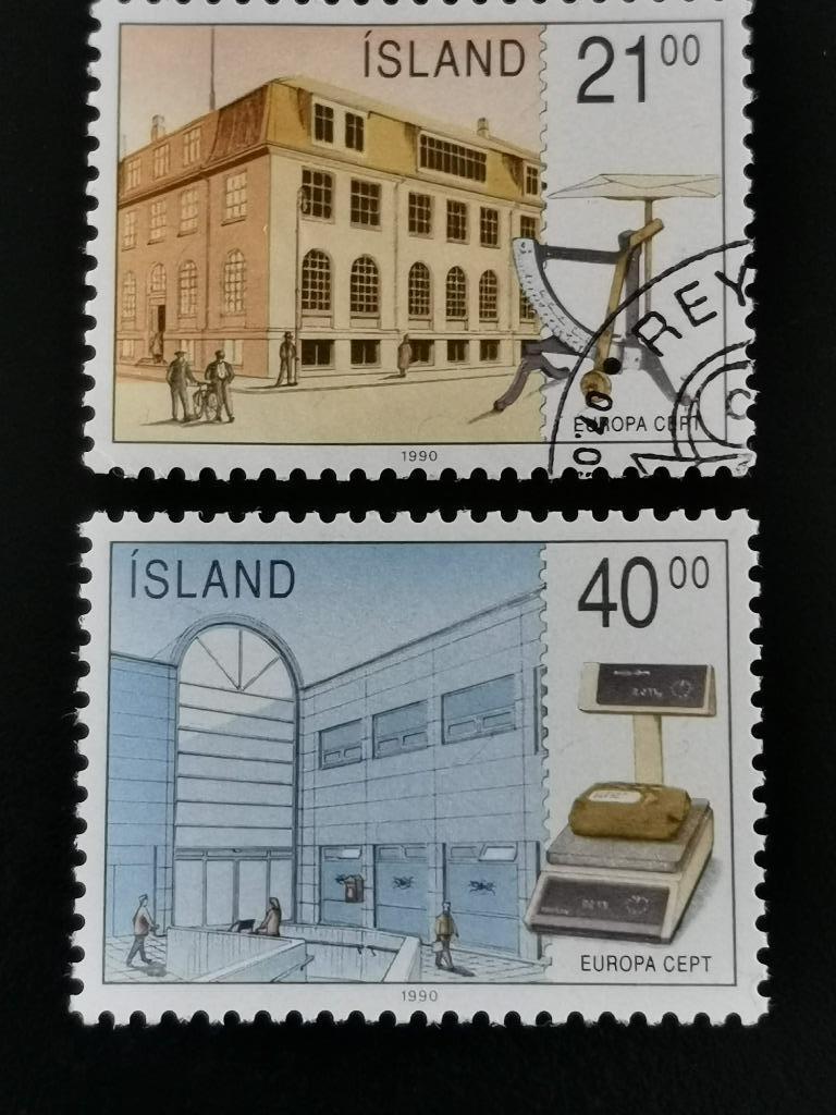 Ijsland 1990 - Europa CEPT, Postzegels en Munten, Postzegels | Europa | Scandinavië, Ophalen of Verzenden, IJsland, Gestempeld