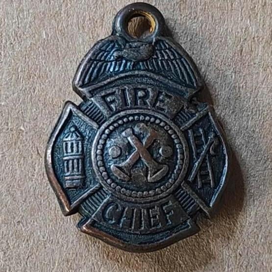 Ancien chef des pompiers Messing ? Bracelet ou breloque en f, Enlèvement ou Envoi