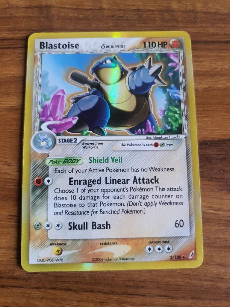 Blastoise delta species holo, Enlèvement ou Envoi