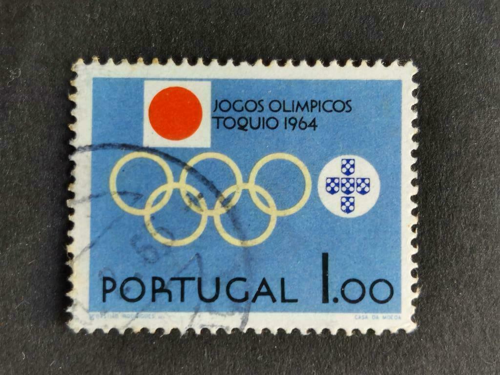 Portugal 1964 - Olympische Spelen Tokio, Verzenden, Portugal, Gestempeld