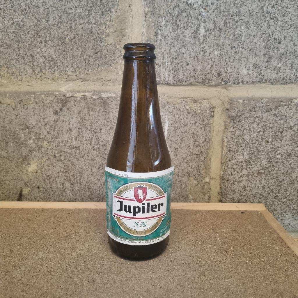 Bouteille de bière Jupiler N.A (modèle 4), Collections, Enlèvement ou Envoi, Utilisé, Bouteille(s), Jupiler