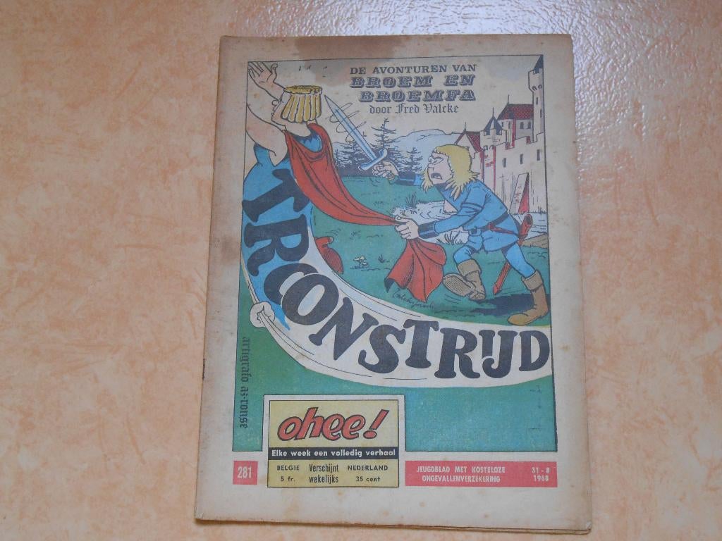 Ohee 281 Troonstrijd 1968., Une BD, Enlèvement ou Envoi, Utilisé