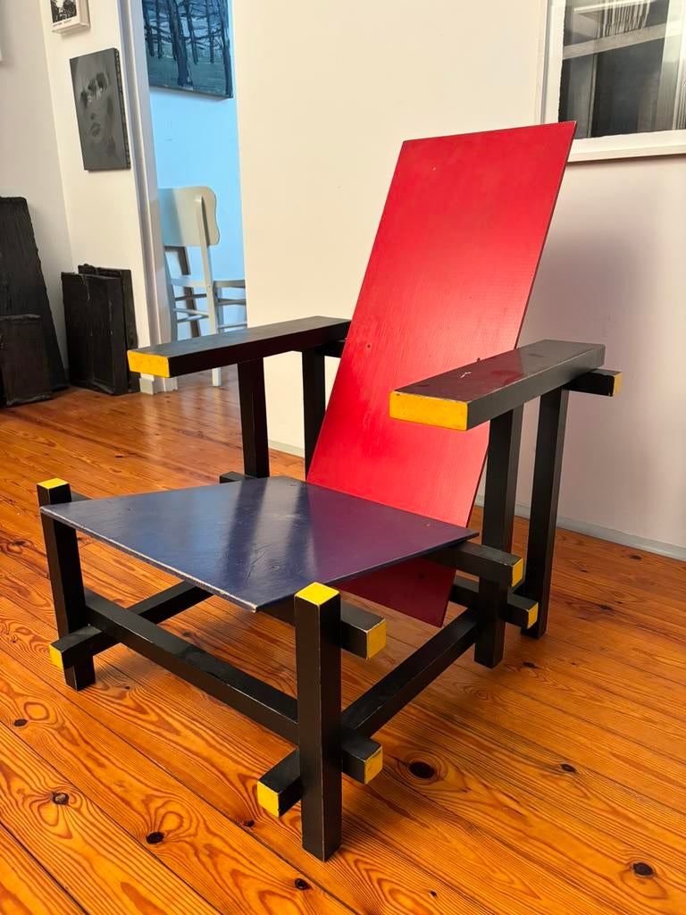 Rietveld stoel met patine, Huis en Inrichting, Ophalen, Zo goed als nieuw