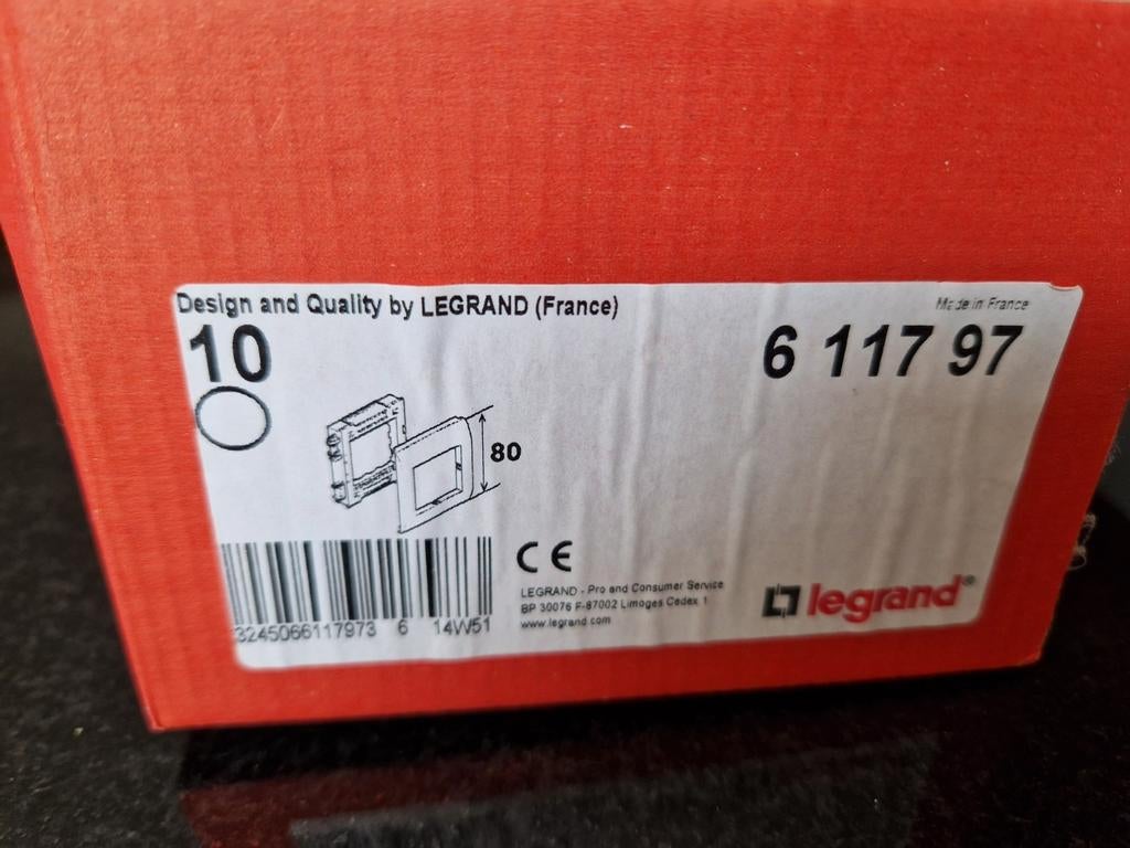 LEGRAND Mosaic houder 2 modules DLP halogeenvrij 611797, Ophalen