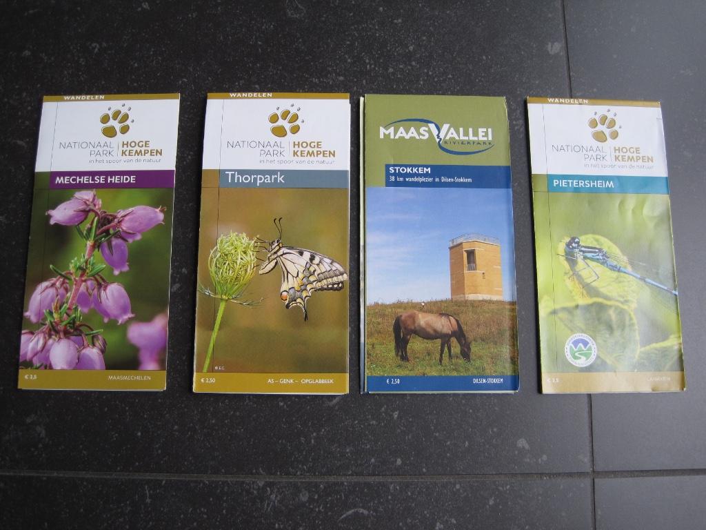 4 wandelkaarten Hoge Kempen, 2000 tot heden, Ophalen of Verzenden, België, Landkaart